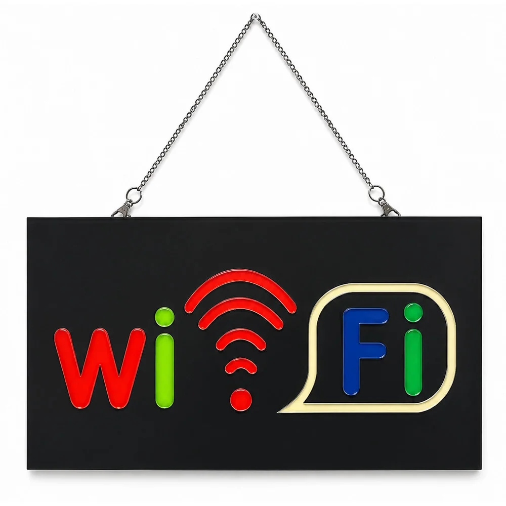 Işıklı Tak Çalıştır Hazır Tabela WiFi görsel 2