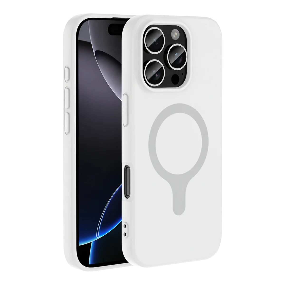 Joko Apple iPhone 16 Pro Max Z Silikon Magsafe Kapak - Beyaz