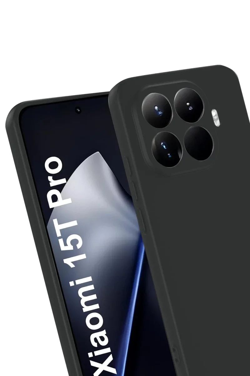 Xiao 15T Pro First Silikon - Siyah görsel 3