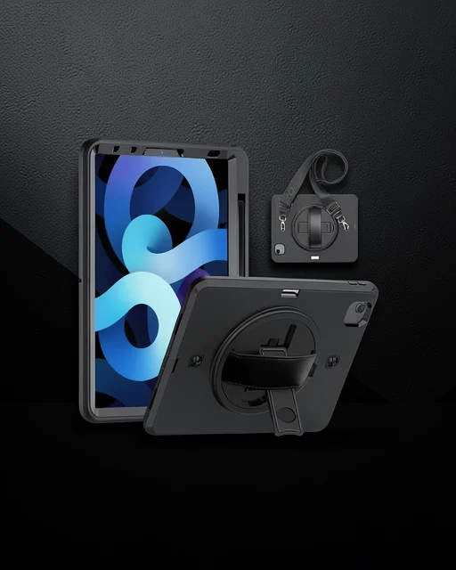 Apple İpad Pro 11 (2020) Kılıf Strap-c Otterbox Tablet Kapak - Siyah