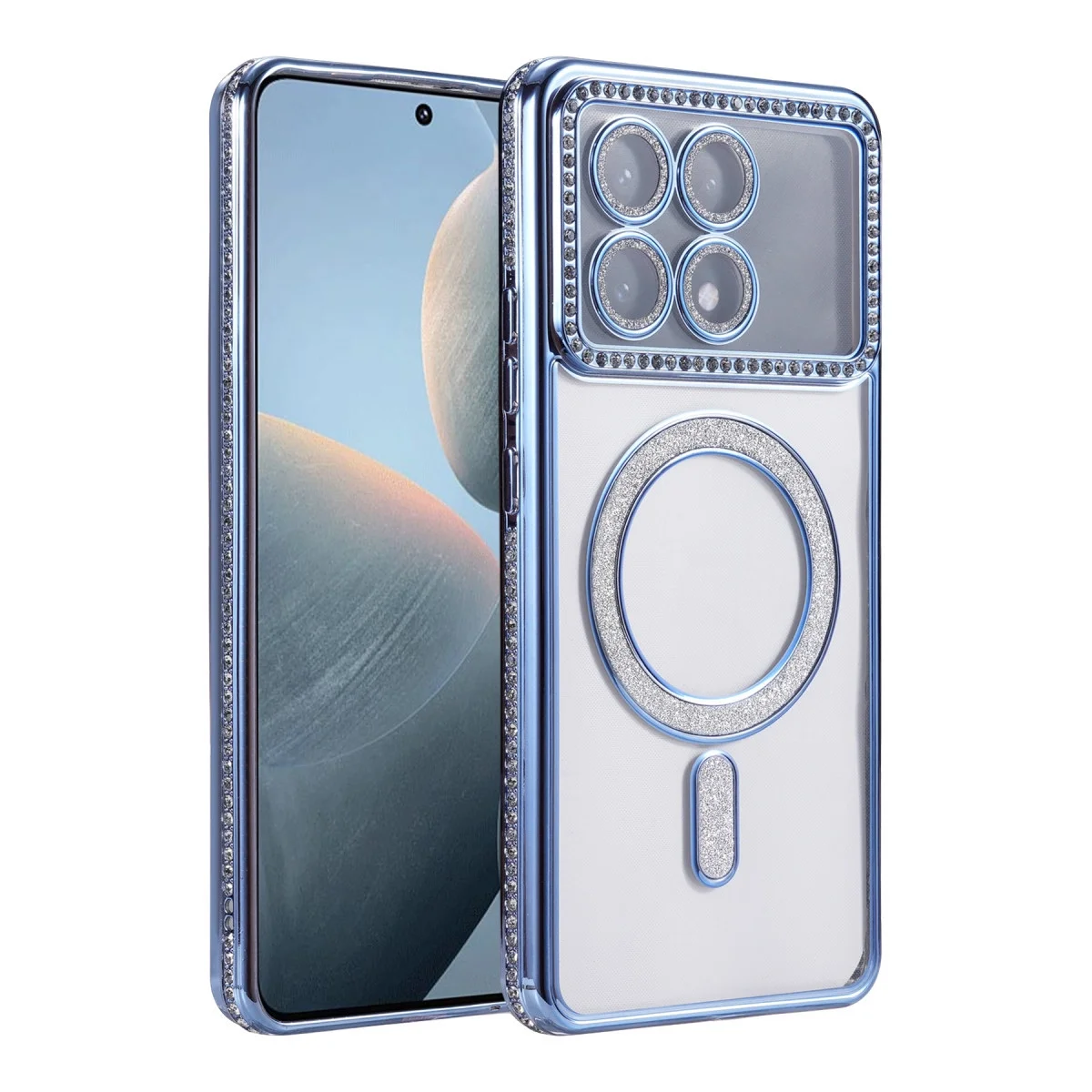 Xiao Poco X6 Pro Joke Simli Magneticsafe Kılıf - Mavi