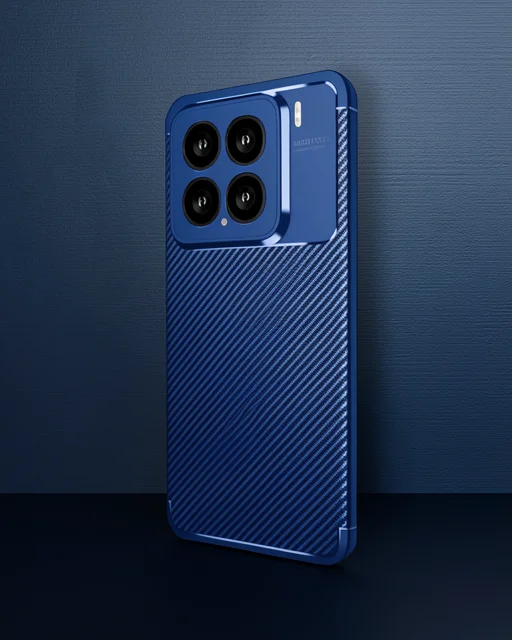 Xiaomi Mi 15 Kılıf Auto Focus Karbon Kapak - Lacivert