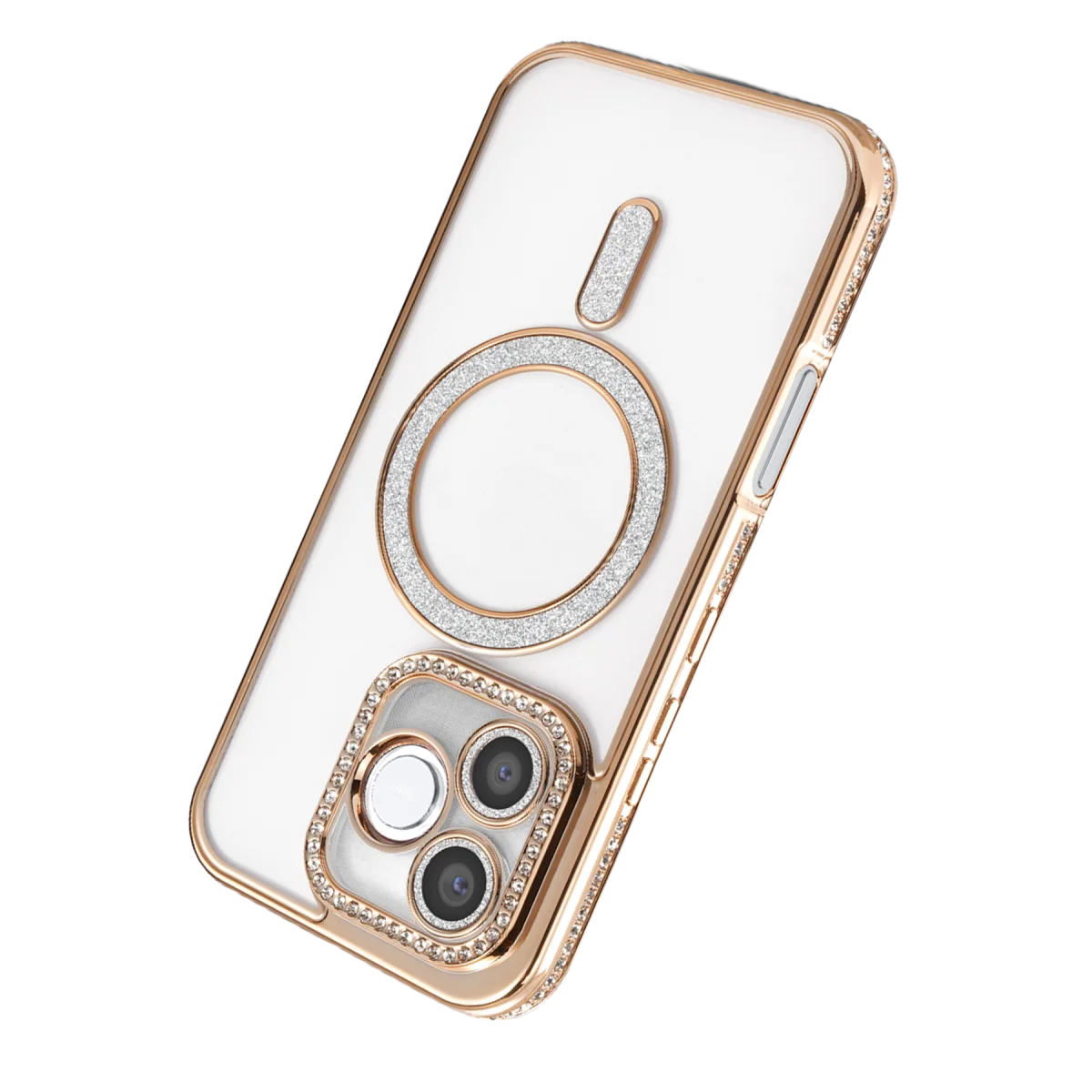 Huawei Honor 600 Lite Joke Simli Magneticsafe Kılıf - Gold görsel 3
