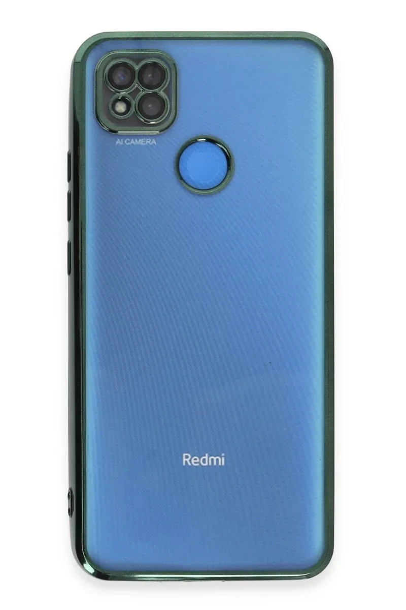 Xiao Red 9C Kılıf Razer Lensli Silikon - Yeşil görsel 2