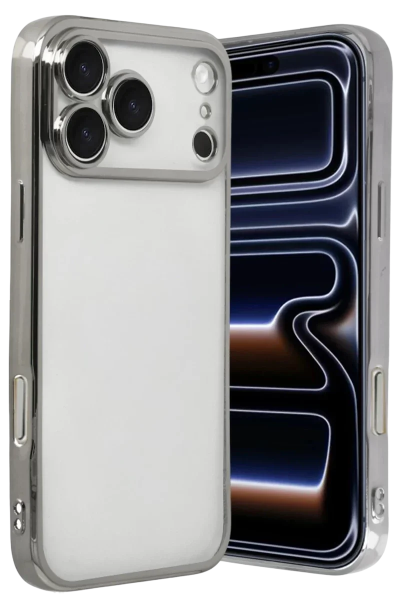 Apple iPhone 17 Pro Razer Lensli Silikon - Gümüş