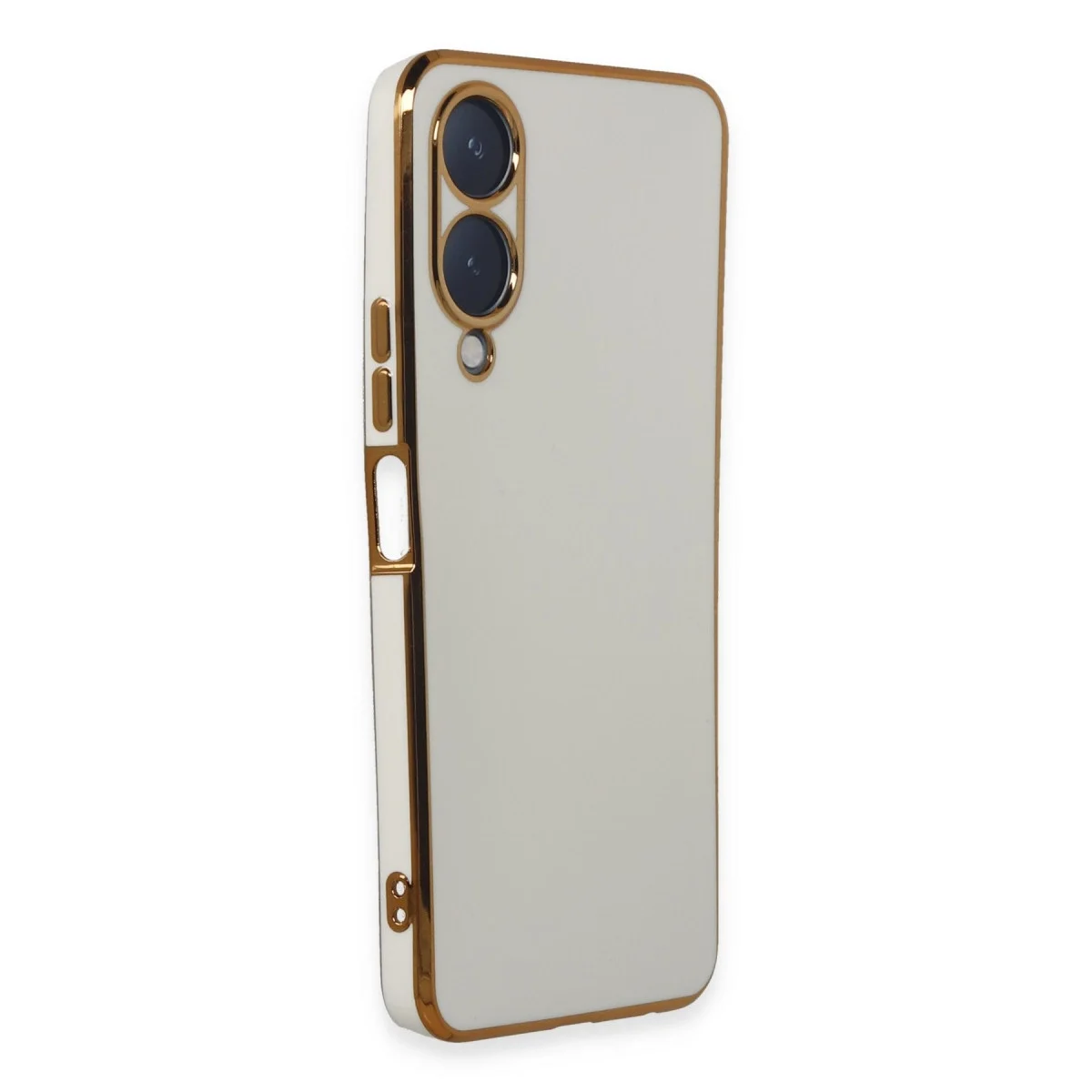 Vivo Y17s Kılıf Volet Silikon - Beyaz görsel 2