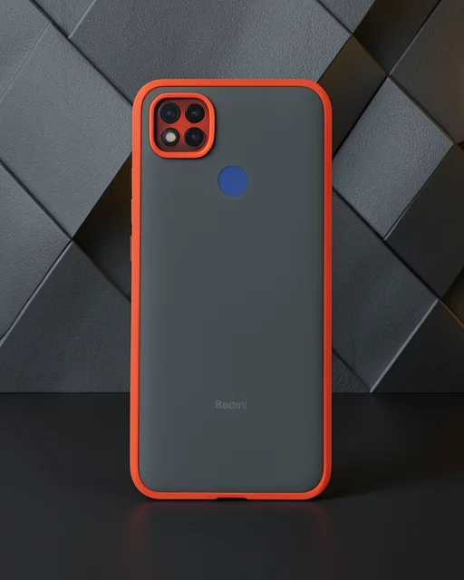 Xiaomi Redmi 9c Kılıf Montreal Silikon Kapak - Kırmızı