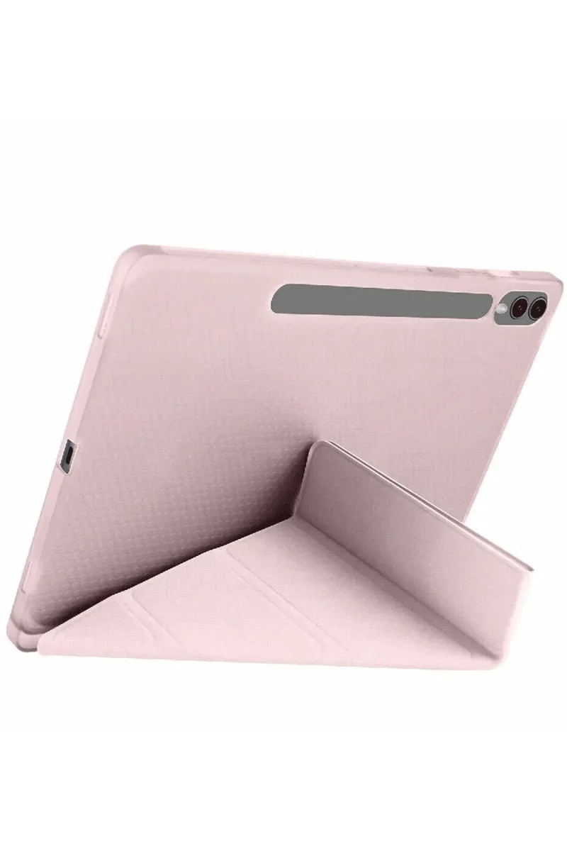 Samsung Galaxy X610 Tab S9 FE Plus 12.4 Kılıf Kalemlikli Mars Tablet Kılıfı - Rose Gold görsel 2