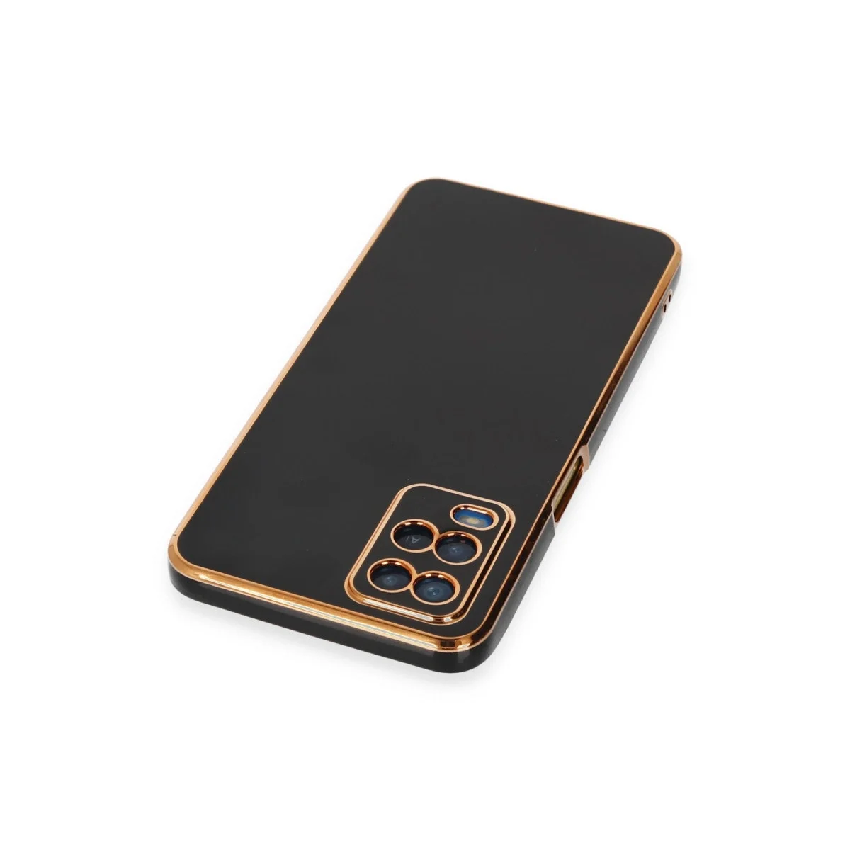 Oppo A54 4g Kılıf Volet Silikon - Siyah görsel 4