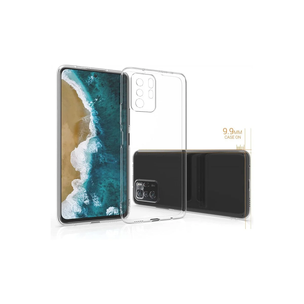 Xiaomi Poco X3 Gt Kılıf Lüx Şeffaf Silikon görsel 2