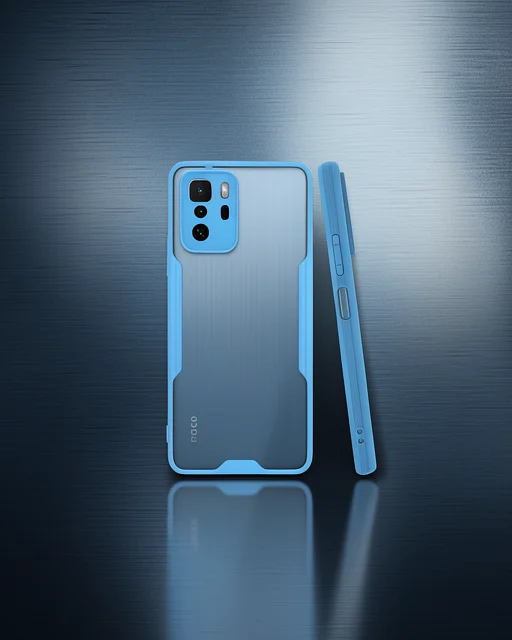 Xiaomi Poco X3 Gt Kılıf Platin Silikon - Mavi