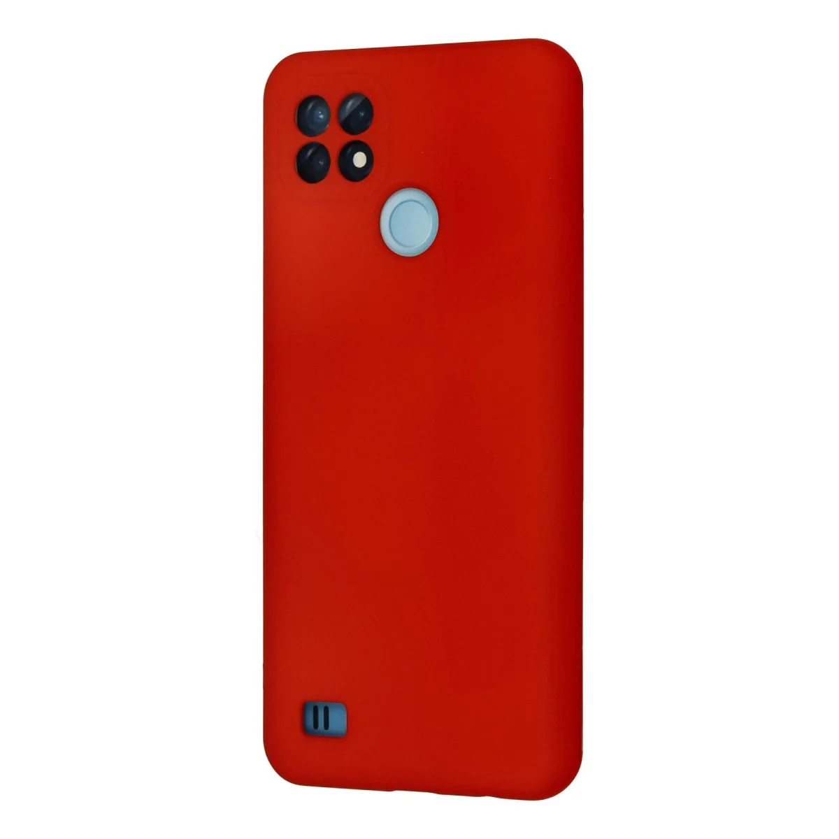 Realme C21 Kılıf Nano İçi Kadife Silikon - Kırmızı görsel 3
