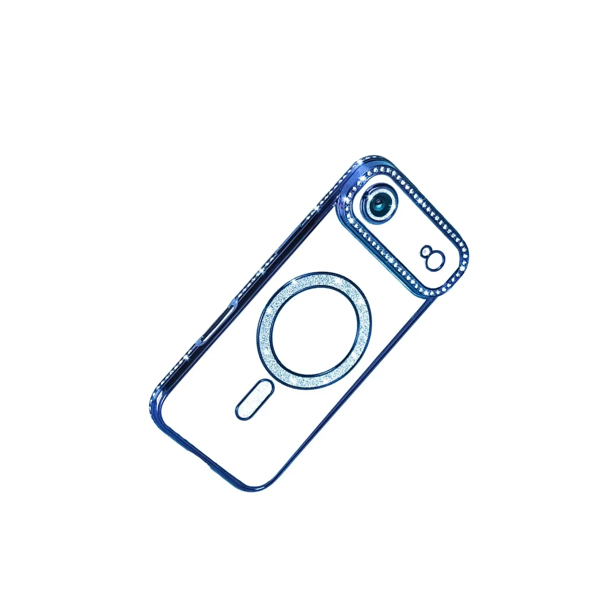 Apple iPhone 17 Air Joke Simli Magneticsafe Kılıf - Mavi görsel 4