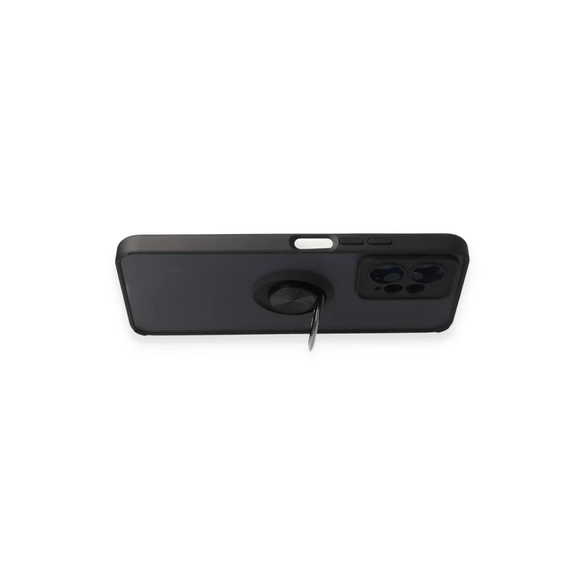 Xiaomi Redmi Note 12 4G Kılıf Montreal Yüzüklü Silikon Kapak - Siyah görsel 3