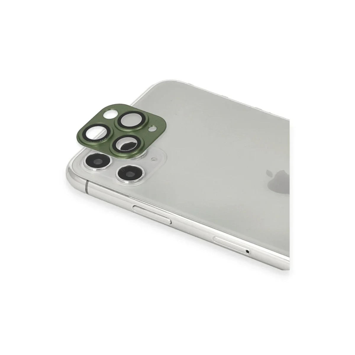 Apple iPhone 11 Pro Max Pers Alüminyum Kamera Lens - Yeşil görsel 2