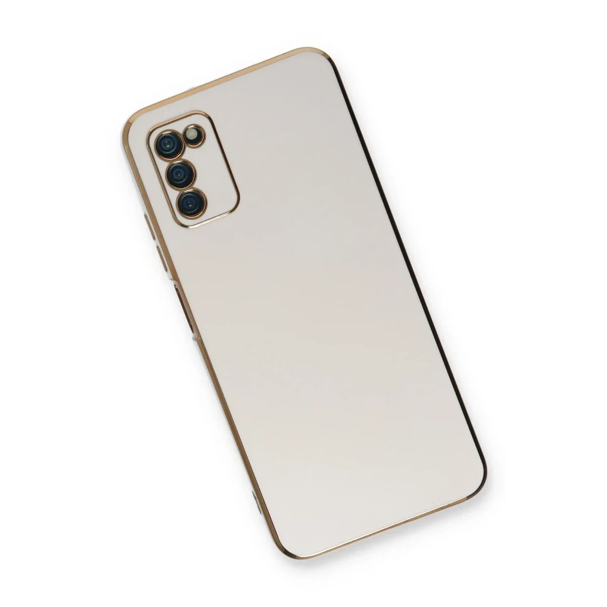 Samsung Galaxy A03S Kılıf Volet Silikon - Beyaz görsel 3