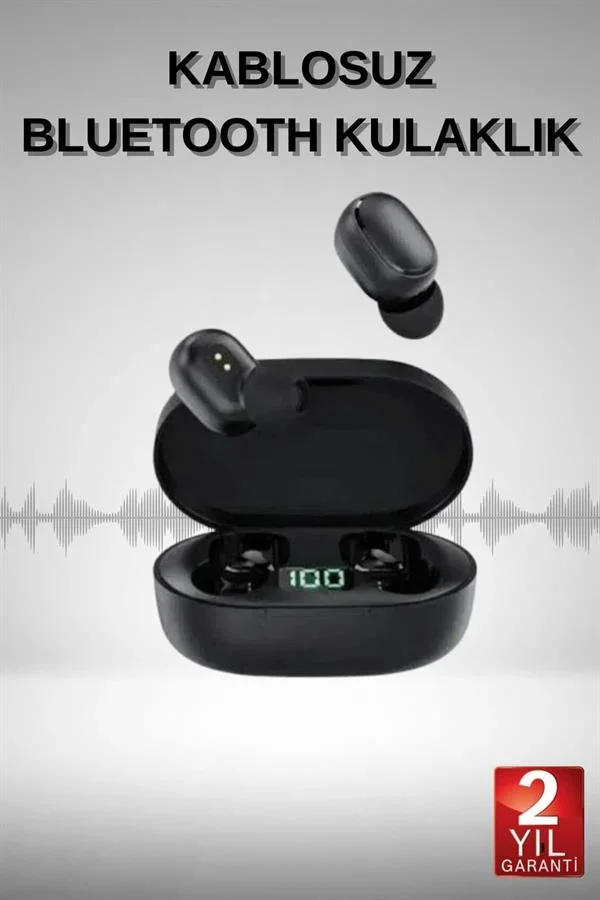 Bluetooth Kulaklık Dijital Göstergeli Yüksek Ses Kaliteli Uzun Pil Ömrü görsel 2