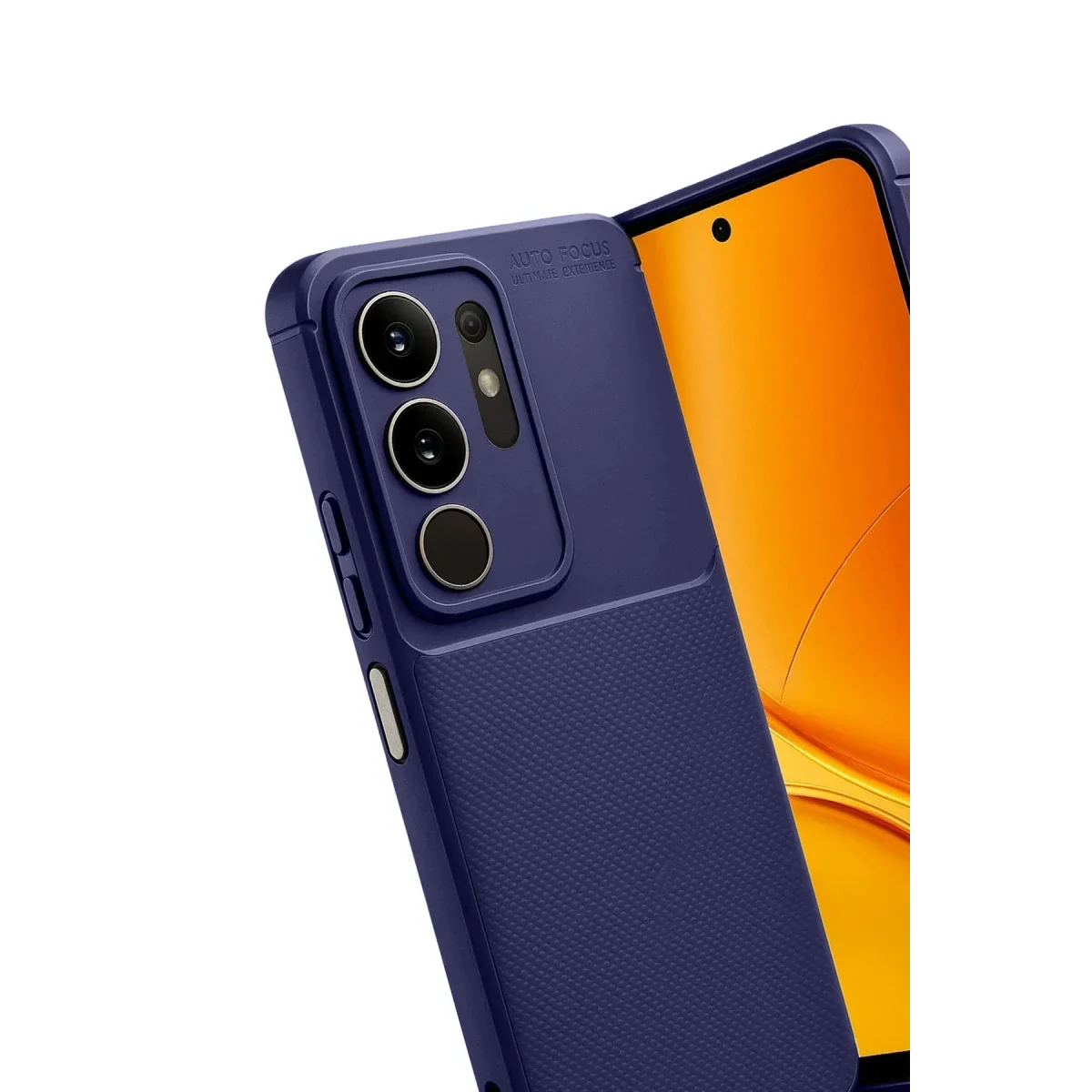 Vivo Y29 4G Auto Focus Karbon Kapak - Lacivert görsel 4