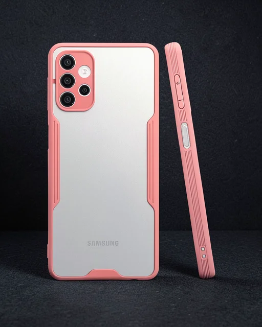 Samsung Galaxy A72 Kılıf Platin Silikon - Pembe