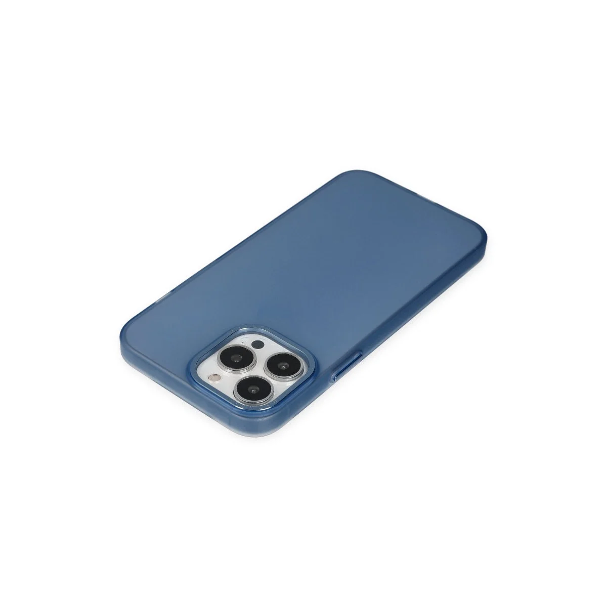 Apple İphone 13 Pro Max Kılıf Modos Metal Kapak - Lacivert görsel 4