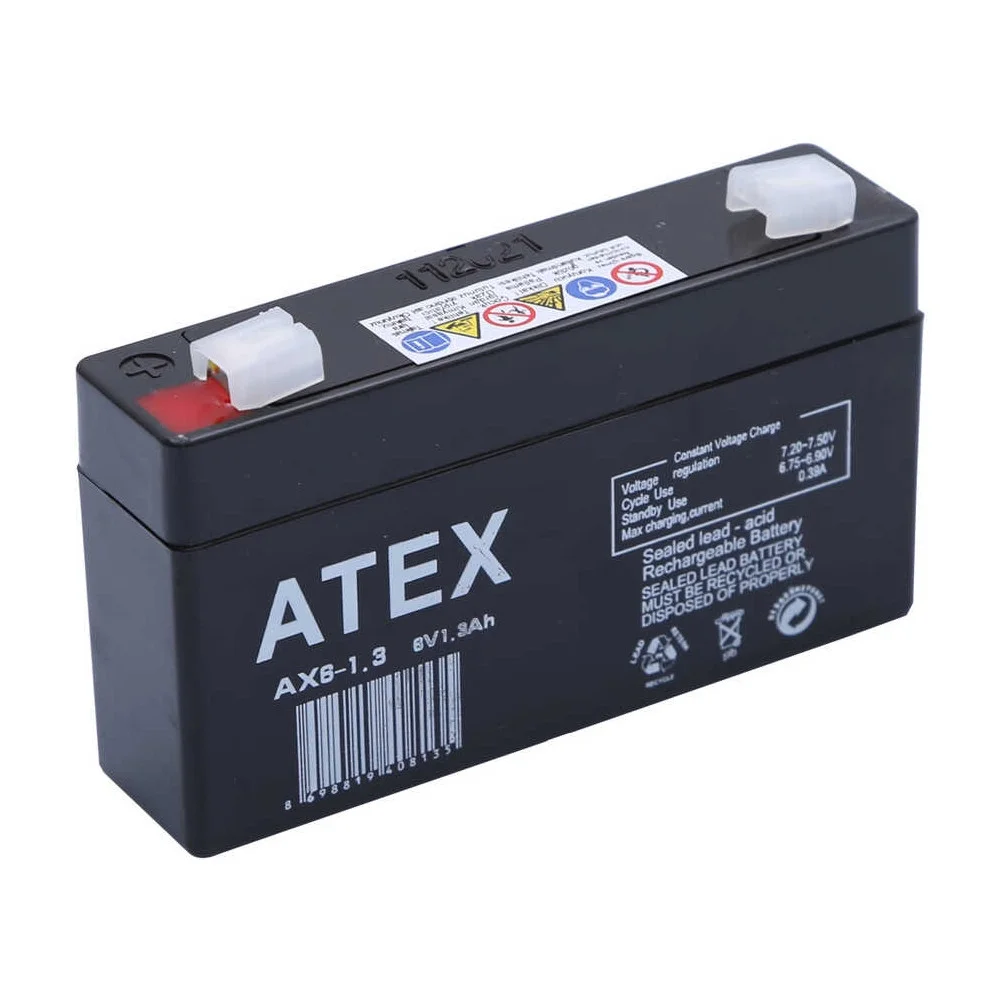 AX6-1.3 6V 1.3Ah Akü görsel 2