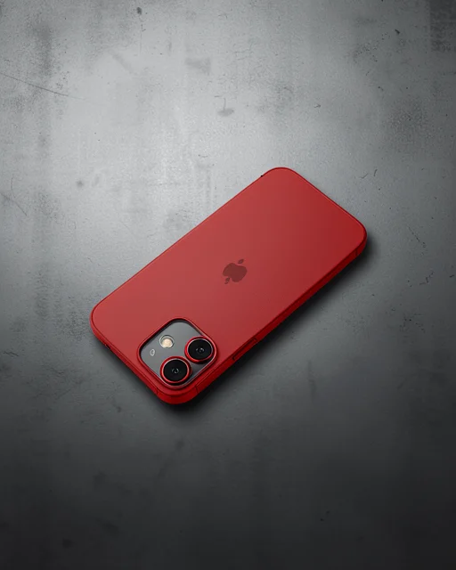 Apple İphone 12 Metal Kamera Lens Koruma Cam - Kırmızı