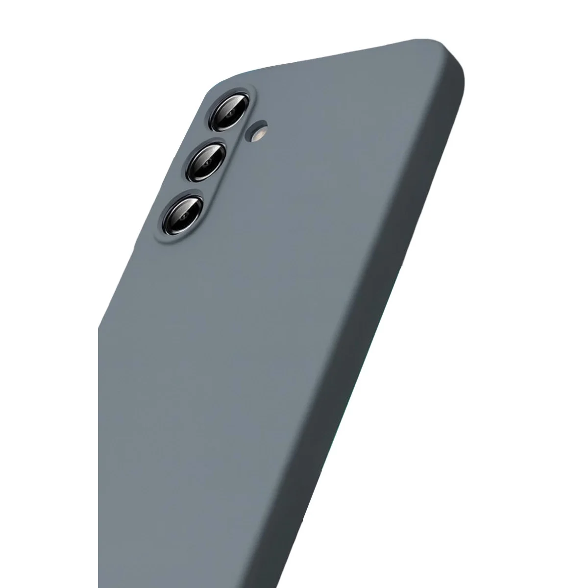 Samsung Galaxy A17 5g Nano İçi Kadife Silikon - Gri görsel 2