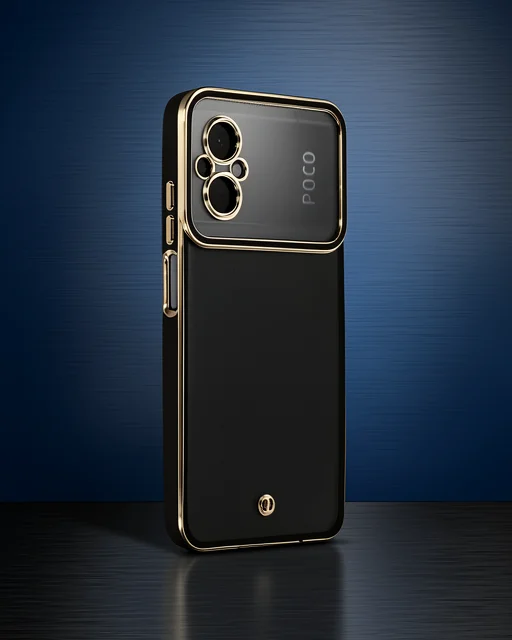 Xiaomi Poco M5 Kılıf Liva Lens Silikon - Siyah