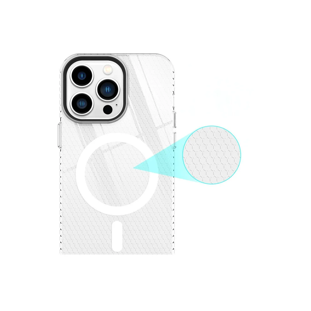 Apple İphone 14 Pro Kılıf Beta Magneticsafe Silikon - Şeffaf görsel 7