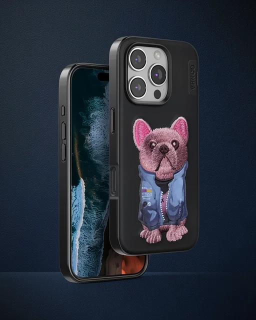 Venco Apple İphone 16 Pro Max Cute Desenli Kapak - Siyah