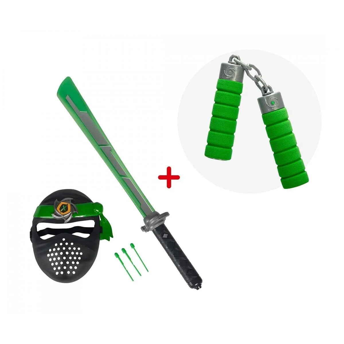 108042238 Next Ninja Sword And Mask Green görsel 2