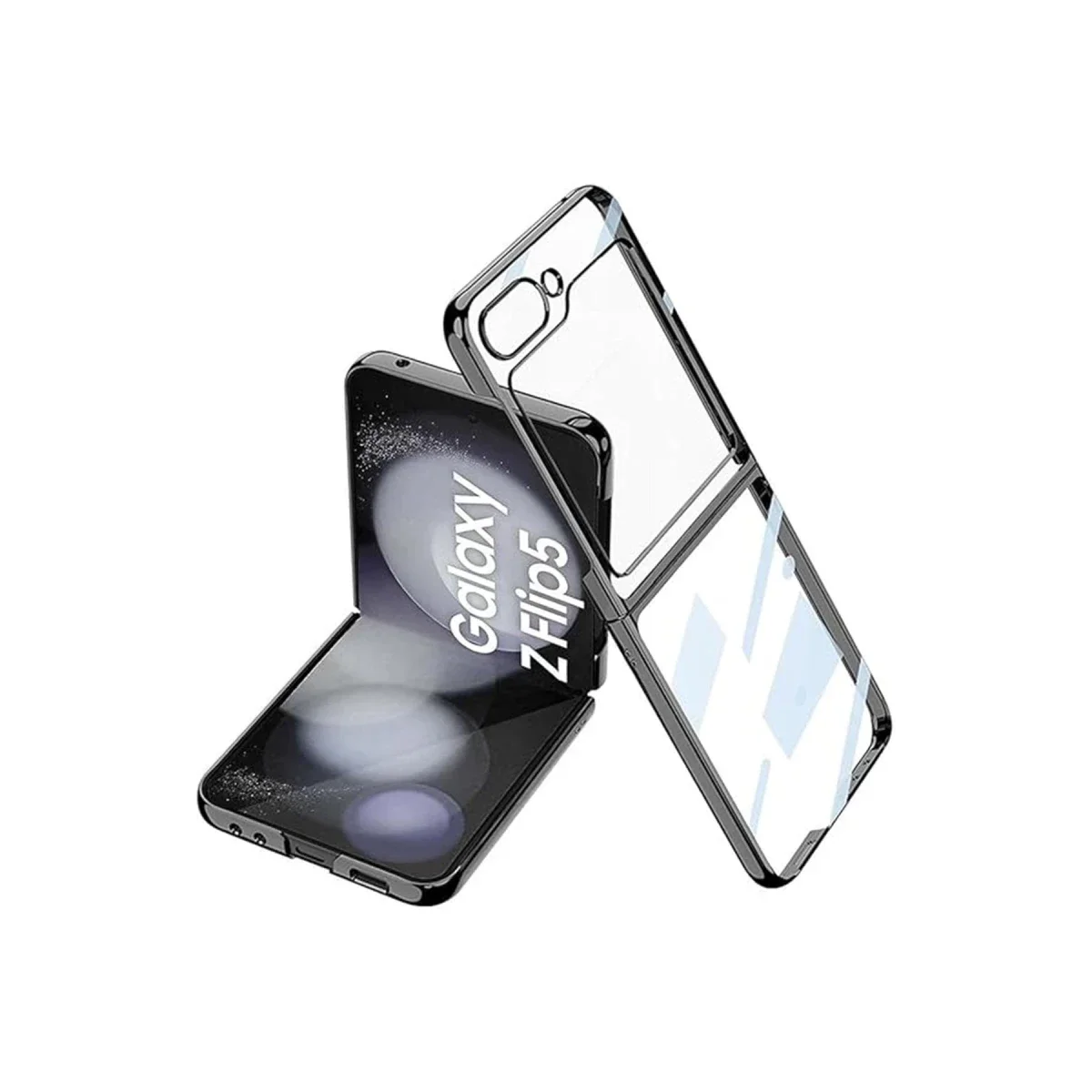 Samsung Galaxy Z Flip 5 Kılıf Fold Element Kapak - Siyah görsel 2