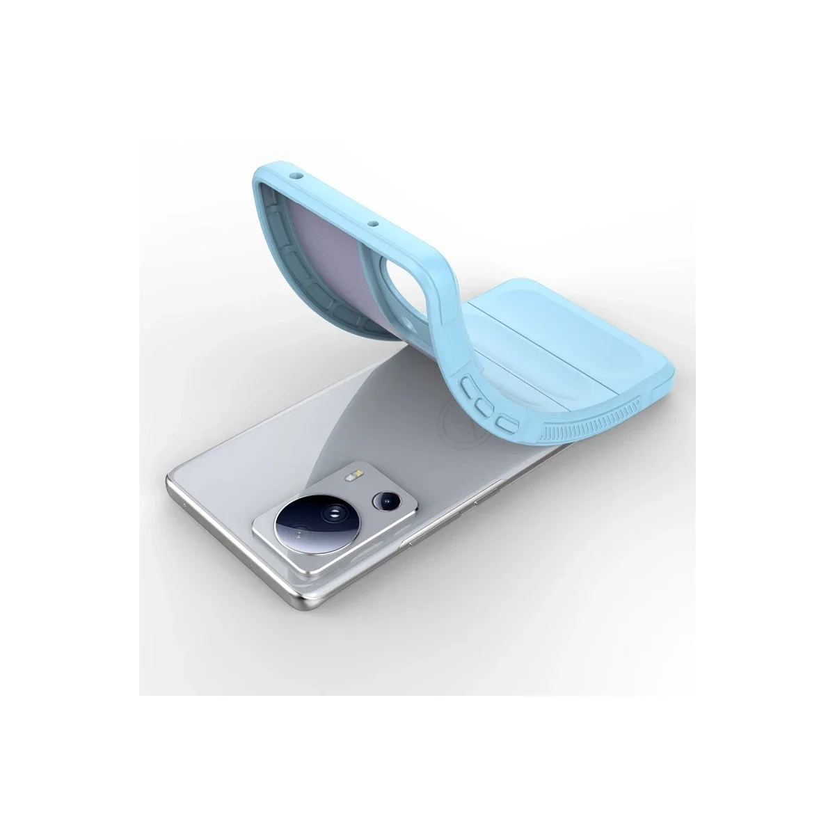 Xiaomi Mi 13 Lite Kılıf Optimum Silikon - Sky Blue görsel 4