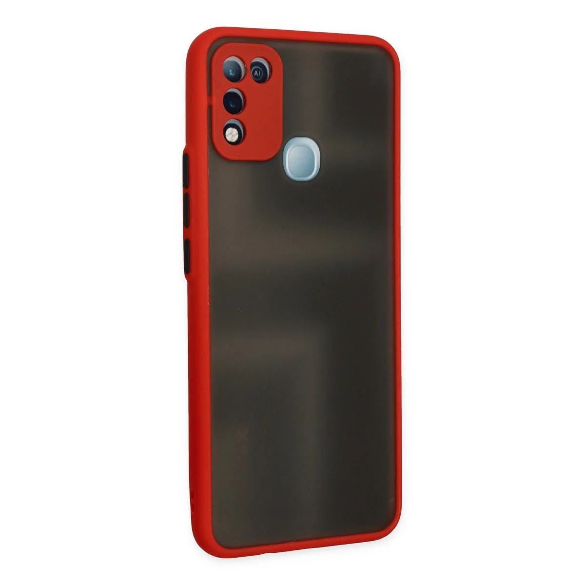 İnfinix Hot 10 Play Kılıf Montreal Silikon Kapak - Kırmızı görsel 2