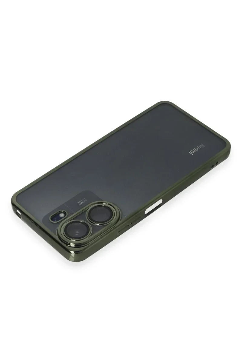 Xiao Red 13C Kılıf Razer Lensli Silikon - Yeşil görsel 3