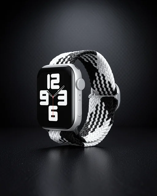 Apple Watch 38mm Kordon - Siyah-beyaz