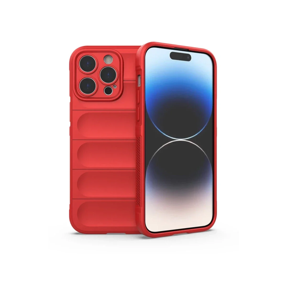 Apple iPhone 13 Pro Max Kılıf Optimum Silikon - Kırmızı