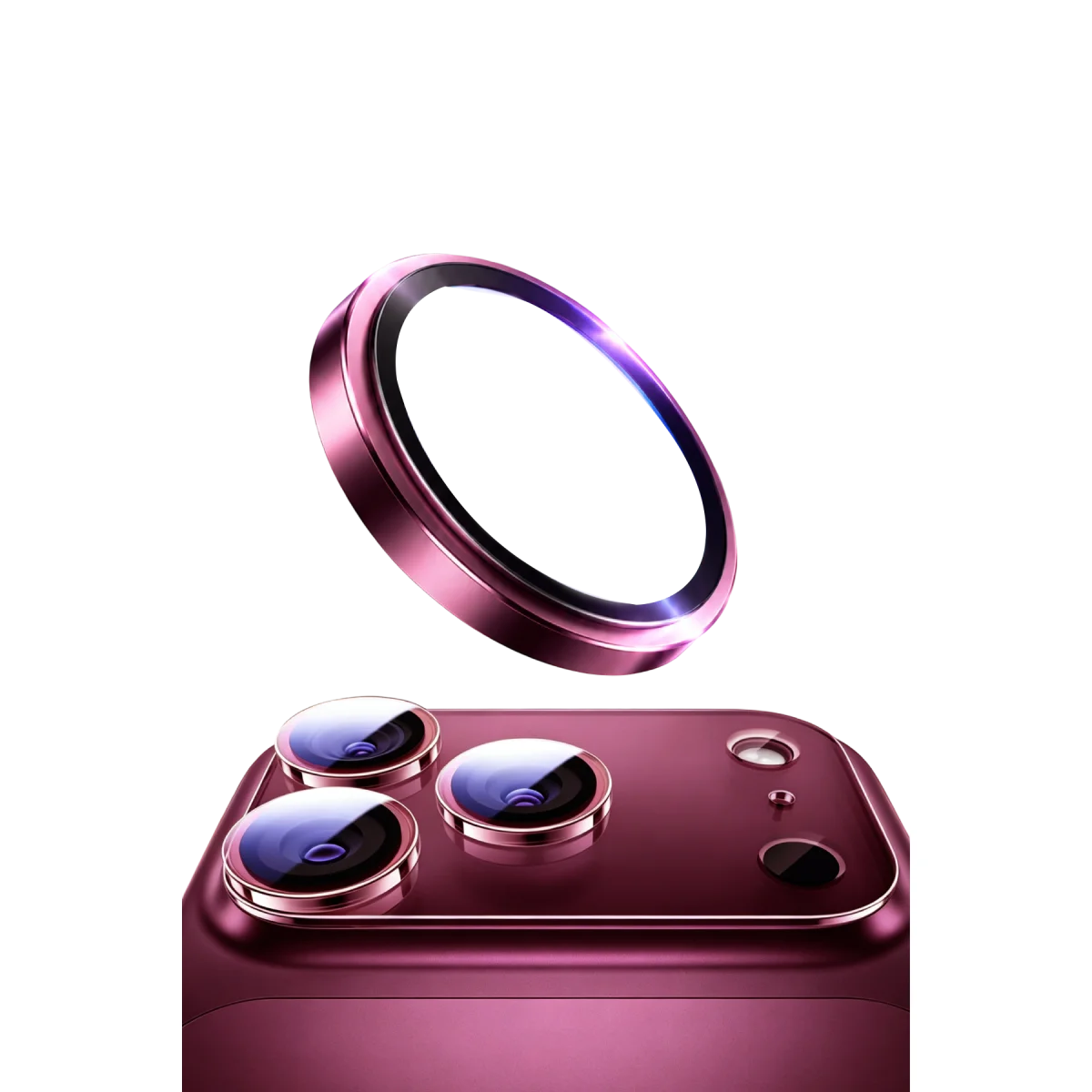 Apple iPhone 18 Pro Max Bilvis Titan Kamera Lens - Bordo görsel 2