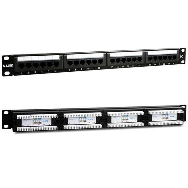 S-Link SL-F624 24’lü FTP Cat6 Patch Panel