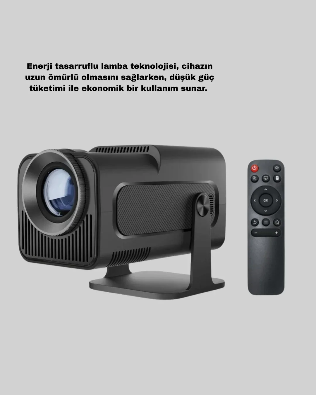 HD USB Girişli Akıllı Projeksiyon Cihazı Taşınabilir Düşük Tüketimli görsel 4