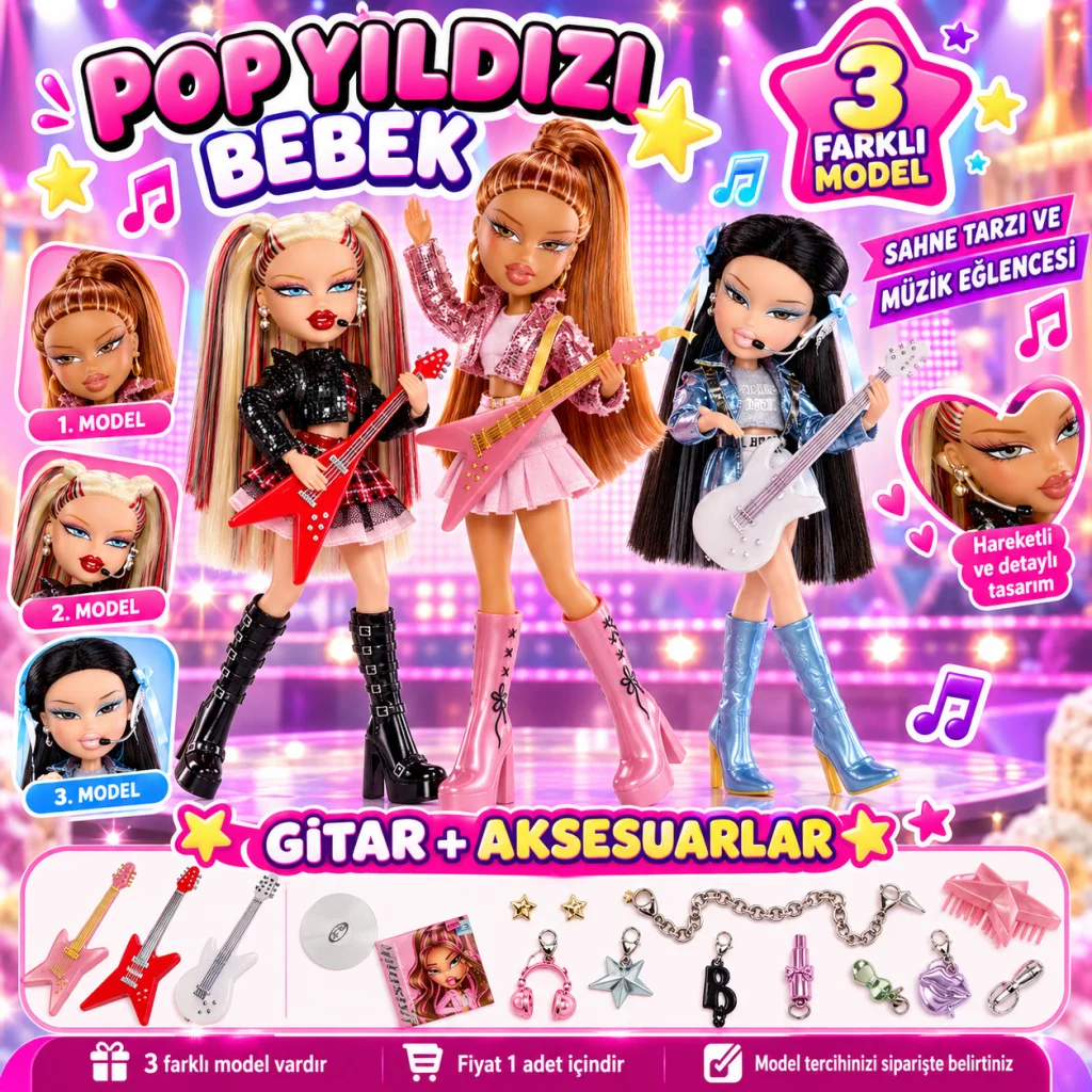 Pop Yıldızları Serisi Bebekleri görsel 2