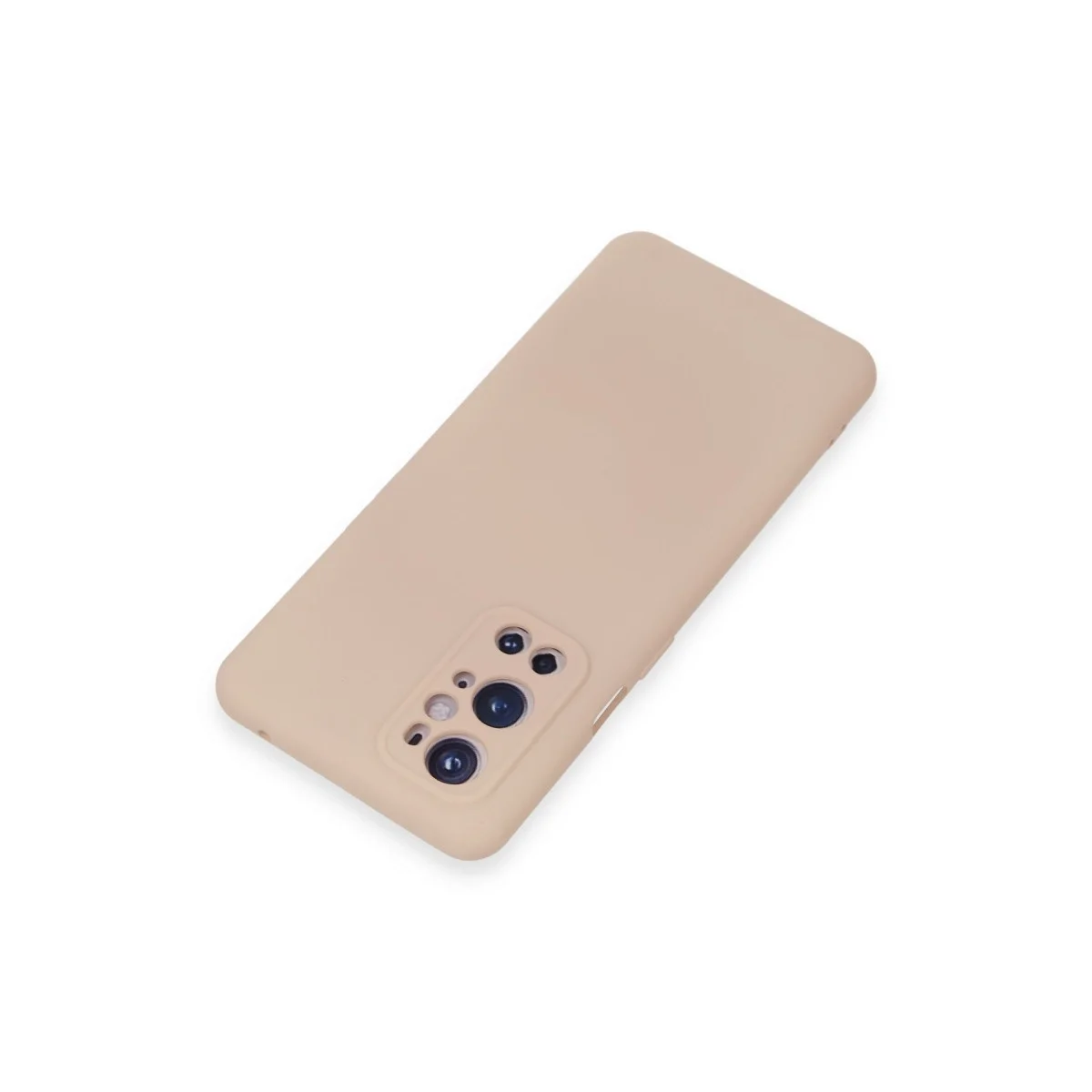 One Plus 9 Pro Kılıf Nano İçi Kadife Silikon - Pudra görsel 3
