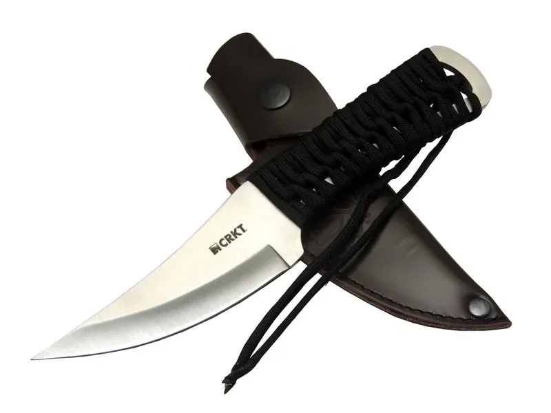 Scrub Fixed 2712 WY Kamp / Outdoor Bıçak 22,5cm - İpli Sap, Deri Kılıflı