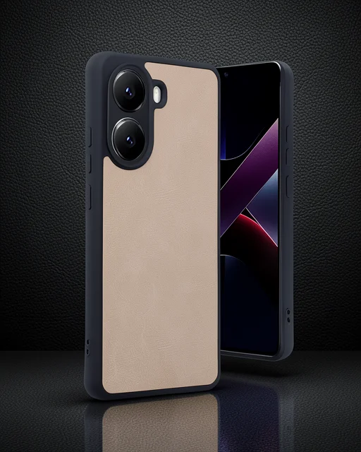 Xiaomi Poco X7 Pro Kılıf Aras Deri Kapak - Pudra