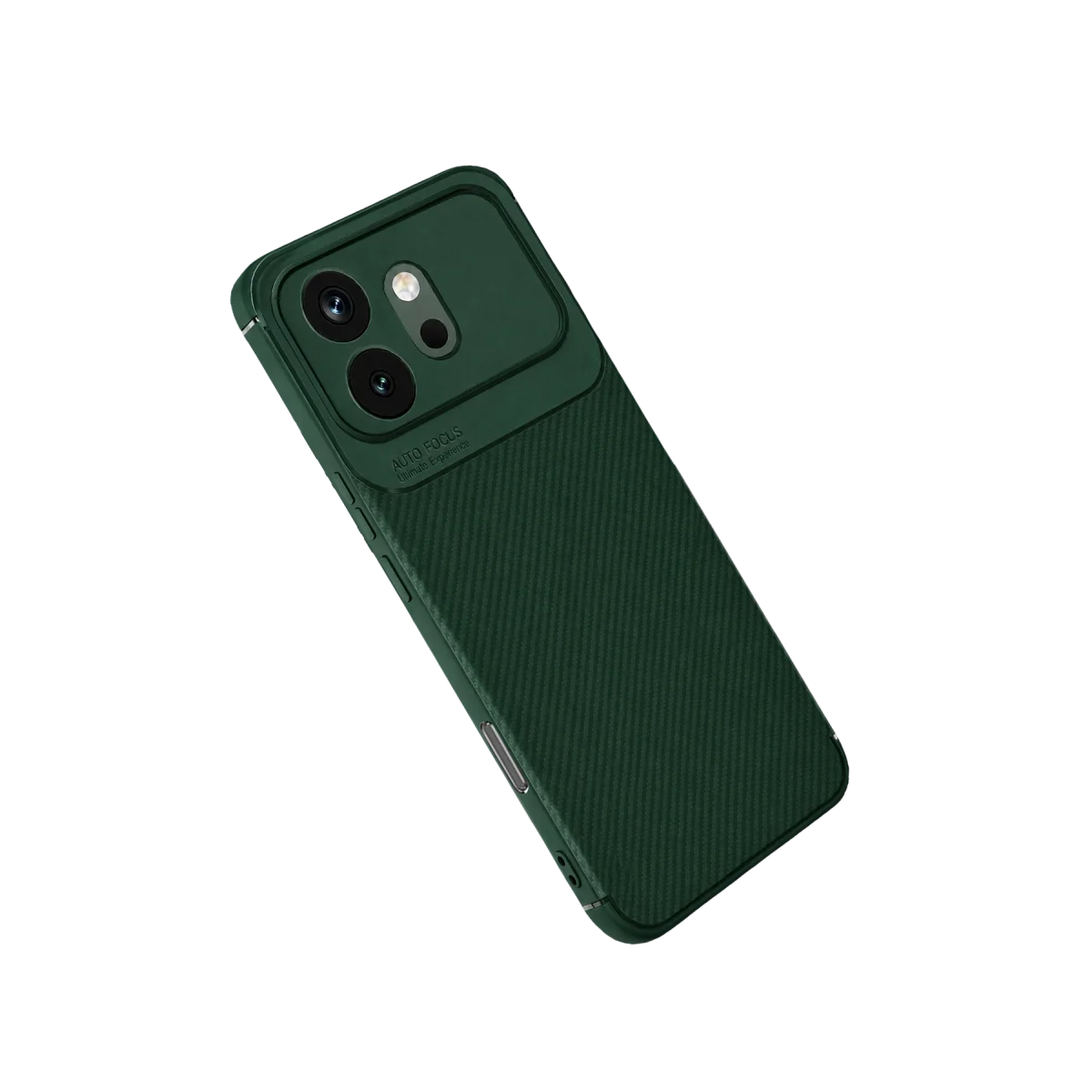 Huawei Honor 600 Auto Focus Karbon Kapak - Koyu Yeşil görsel 2