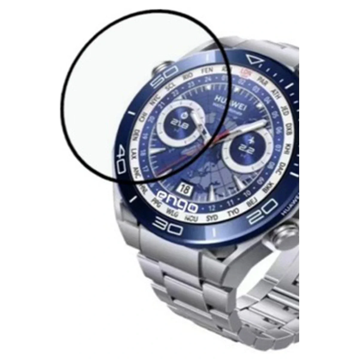 Huawei Watch Ultimate Polymer Nano Ekran Koruyucu - Şeffaf görsel 2