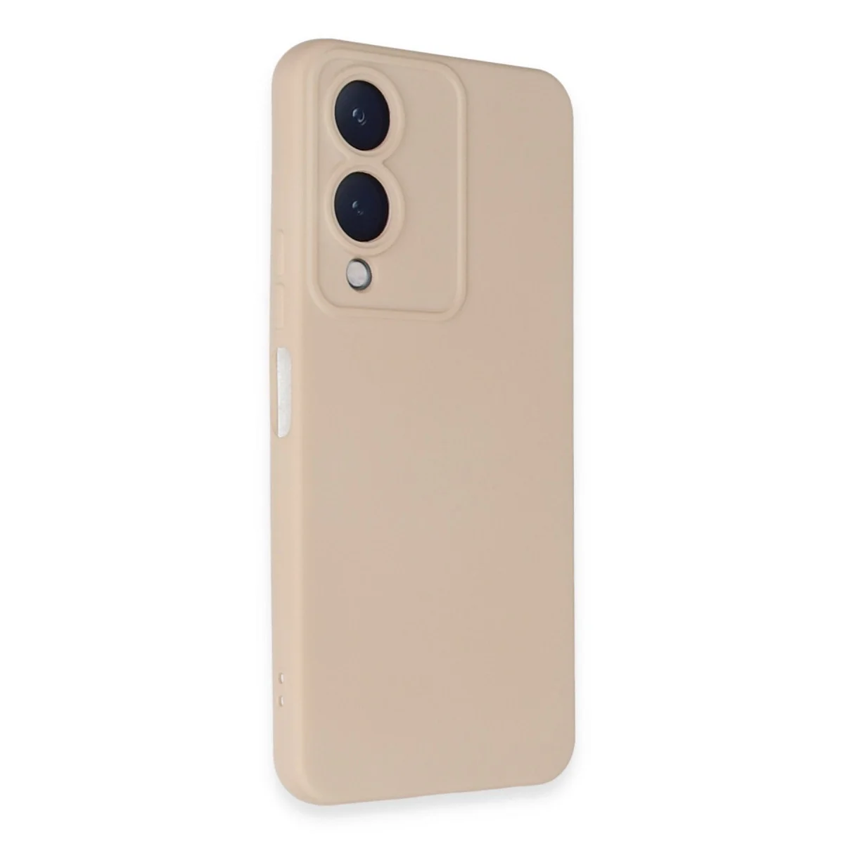 Vivo Y17s Kılıf Nano İçi Kadife Silikon - Pudra görsel 2