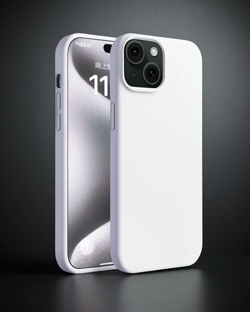 Apple İphone 15 Plus Kılıf First Silikon - Lila