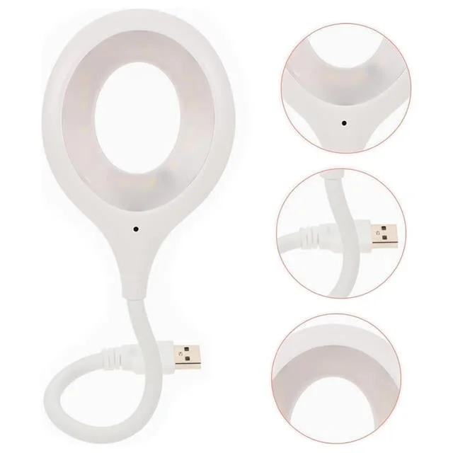 Portatif Akrobatik 20 SMD Ledli USB Gece Kitap Okuma Çalışma Lambası (Powerbank Uyumlu)
