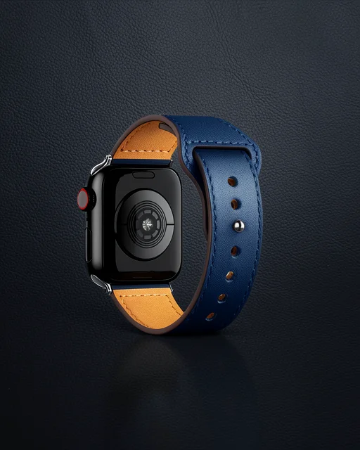 Apple Watch 38mm Kr415 Luaz Deri Kordon (saat Değildir) - Lacivert